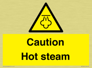 Caution Hot steam